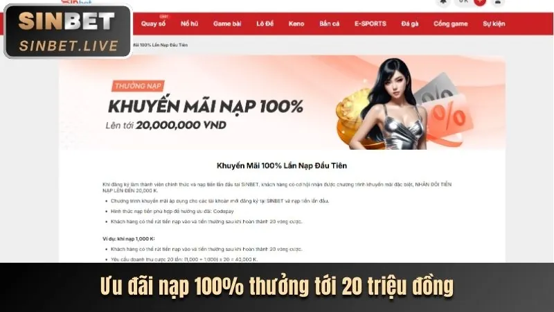 Ưu đãi chào mừng khi đăng ký Nohu77 và nạp tiền lần đầu